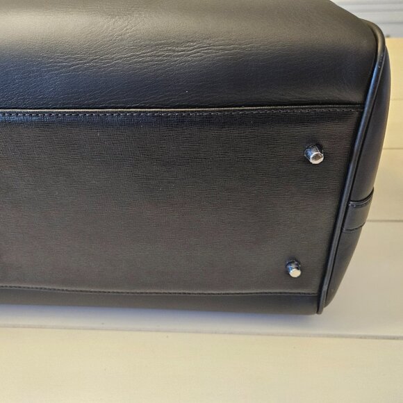 Aspinal of London City Holdall - Black Saffiano Leather - New/Never Used - Picture 7 of 13